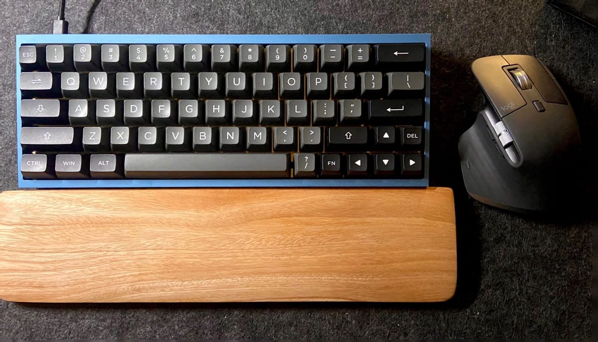 Then the keyboard mouse and wrists